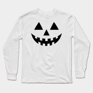 Spooky Smile: Halloween Pumpkin Grin Long Sleeve T-Shirt